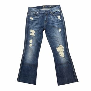 7 For All Mankind Women's "A" Pocket low-rise bootcut jeans Size 29